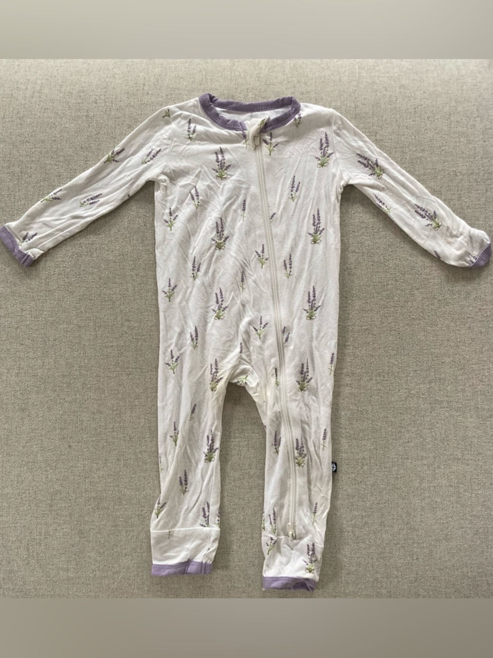 Kyte Baby 6-12m Lavender Zippered Romper